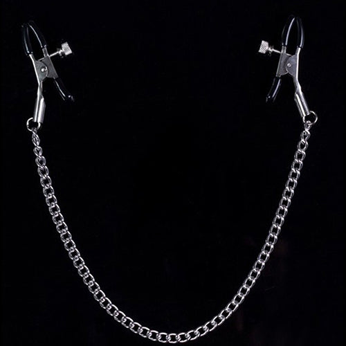Chained Nipple Clamps Precision Tease Tweezers Metal Adult Game Sex Toy