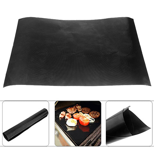 2Pcs Reusable Easy Baking BBQ Grill Mat Nonstick Cooking Sheet 40x33cm