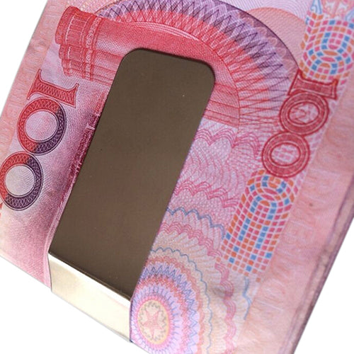 Stainless Steel Spring Money Cash Clip Pocket Slim ID Credit Card Money Holder