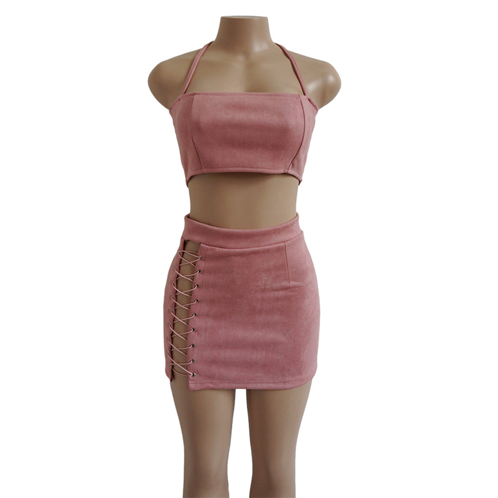 Fashion Lady Summer Sleeveless V-neck Strappy Backless Mini Dress Party Clubwear