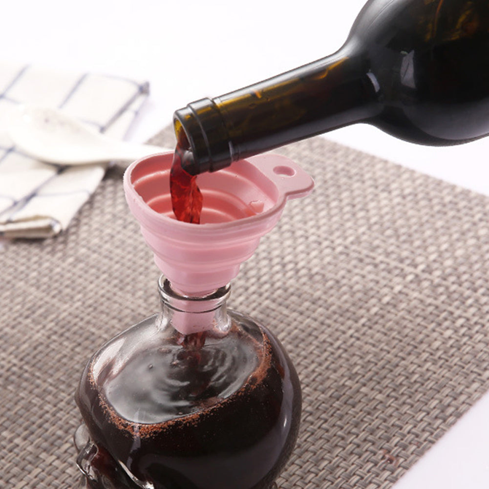 Retractable Mini Funnel Transferring Liquid Oil Perfume Household Kitchen Tool