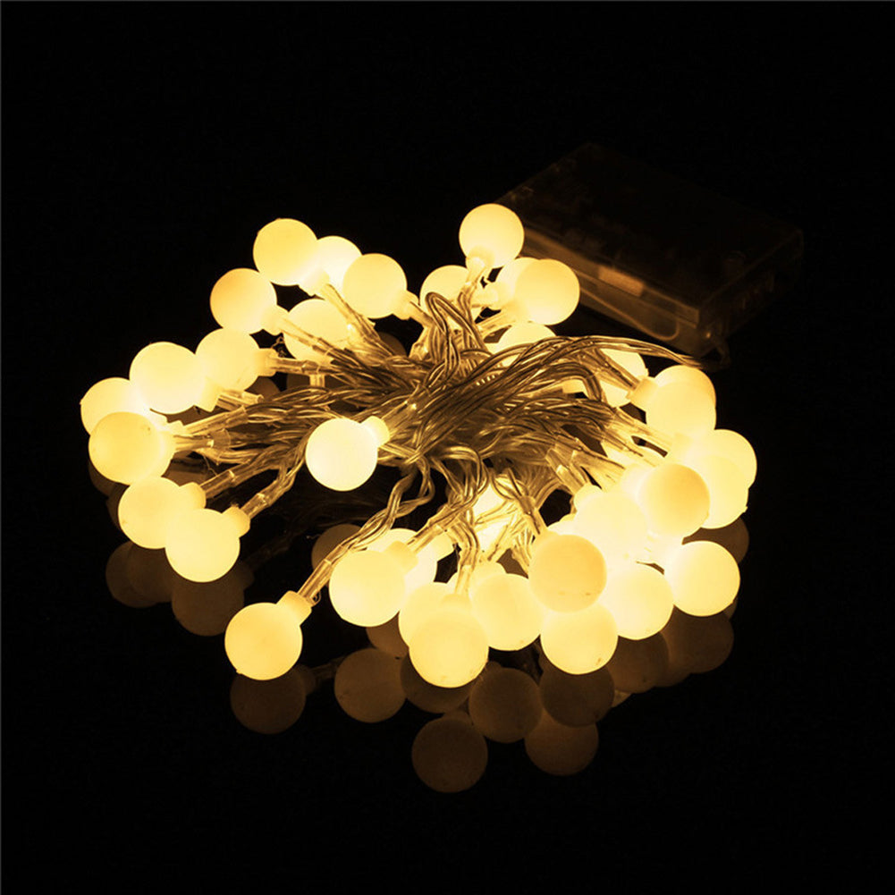 50LED Ball Shaped 8Modes Fairy String Light Christmas Wedding Home Party Decor