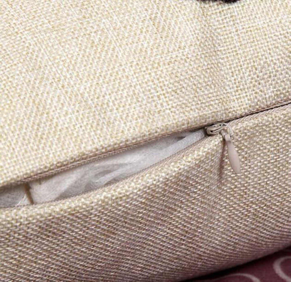 Fox Print Sofa Bed Home Decoration Pillow Case Cushion Cover