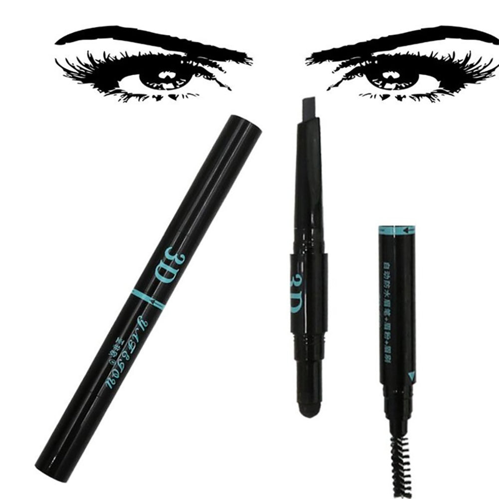 3 in 1 Eyebrow Pencil Brush Powder Women's Beauty Makeup Cosmetic Gift