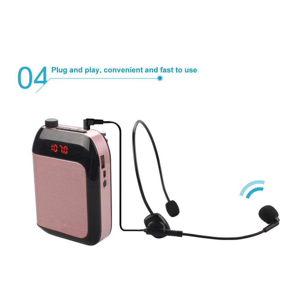 3.5mm Flexible Wired Headset Microphone Mic for Speaker Teaching Voice Amplifier