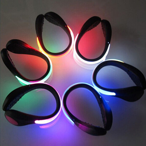 Running Cycling Walking Sport LED Shoes Clip Safety Night Warning Light Lamp