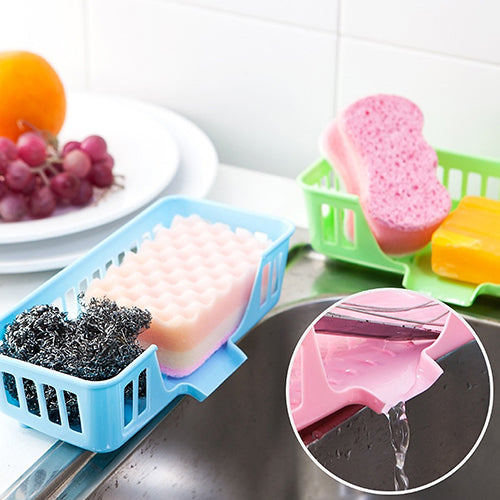 New Cutlery Sponge Drainer Kitchen Sink Bathroom Drying Rack Organizer Storage