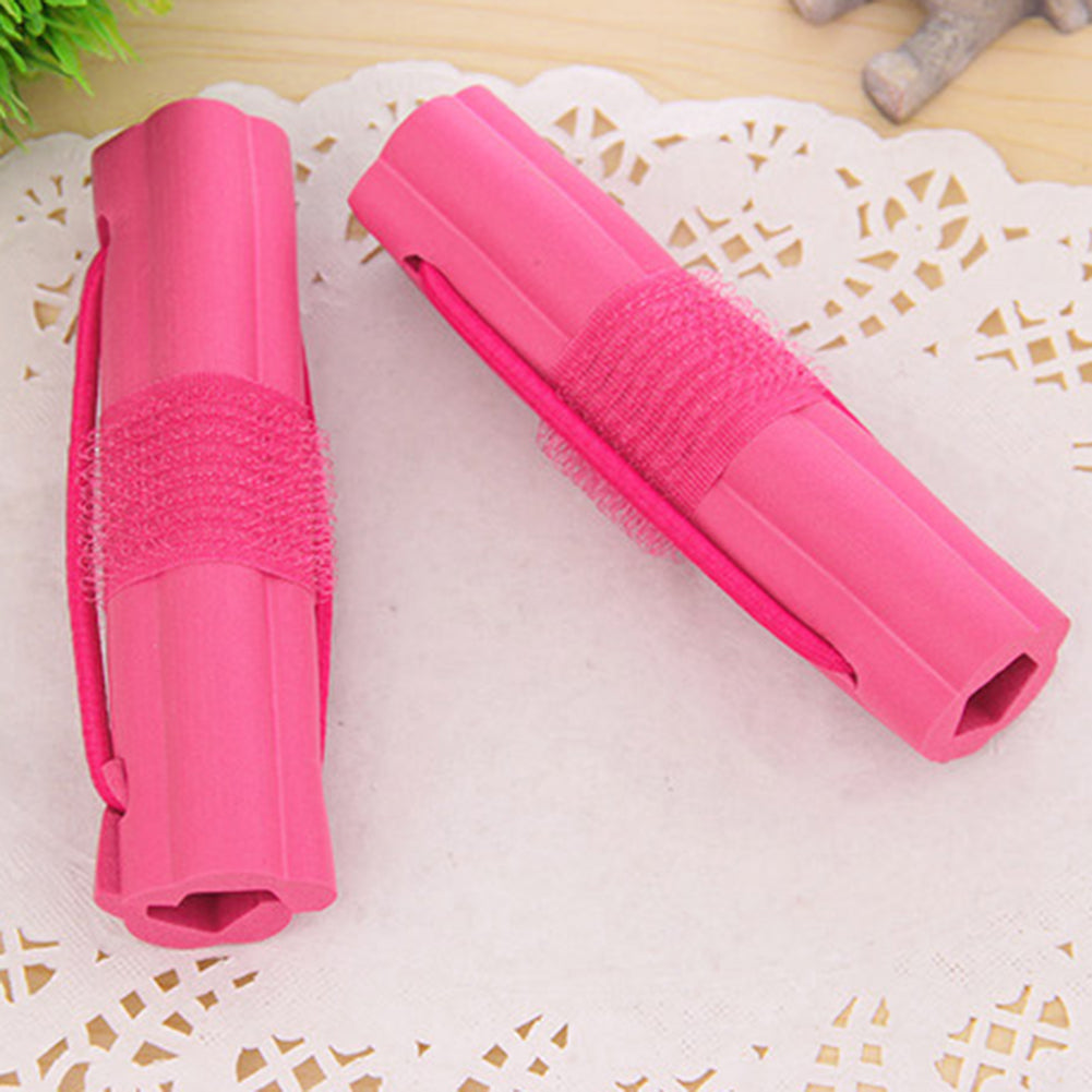 6Pcs Women Flower Design Sponge Hair Curler Maker Roller Rods Salon DIY Tool