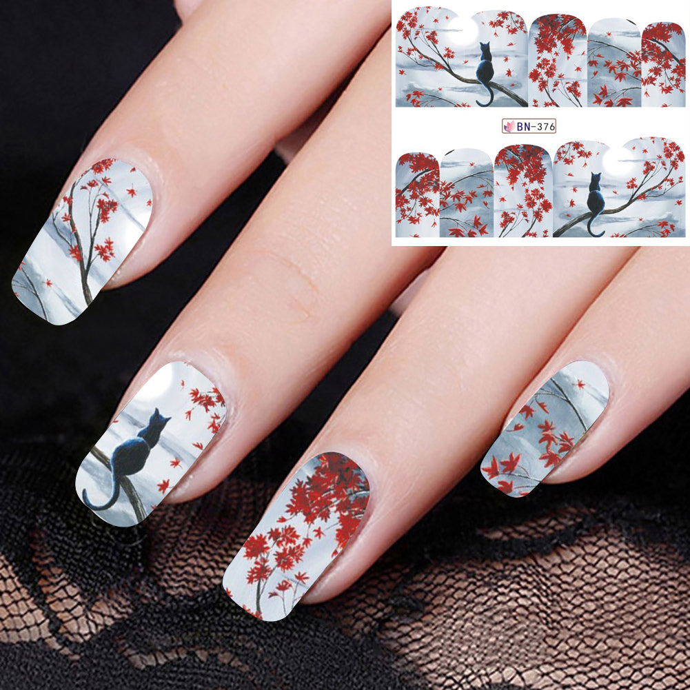 Graceful Eiffel Tower DIY Nail Art Sticker Finger Tip Manicure Decal Decoration