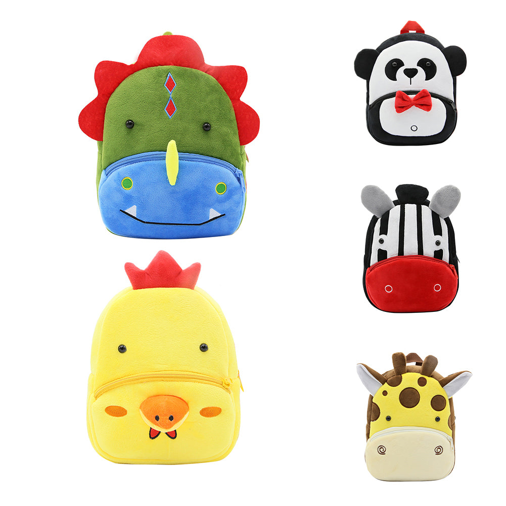 Mini Cute Cartoon Animal Kindergarten Children Kids Plush Backpacks Schoolbags