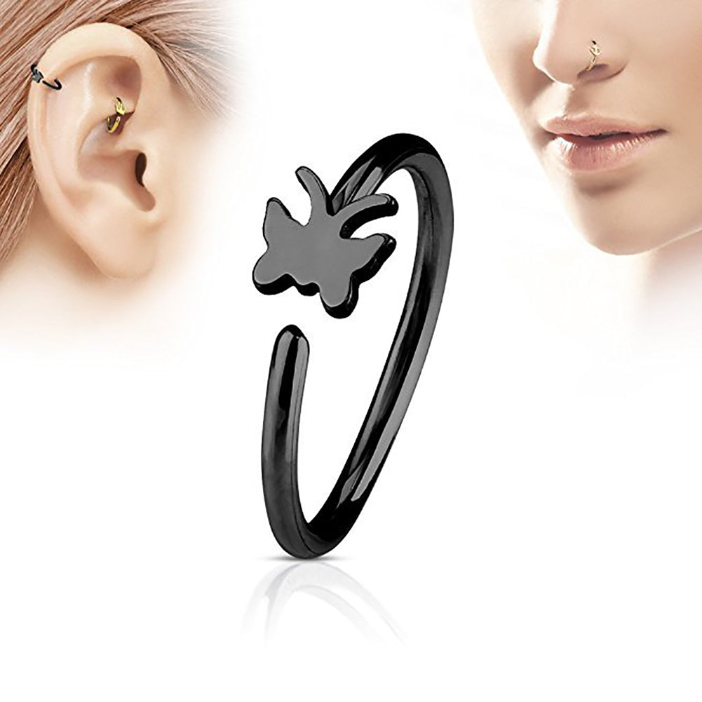 Men Women Fake Non Piercing Clip-on Nose Ring Stud Club Fashion Jewelry Gift
