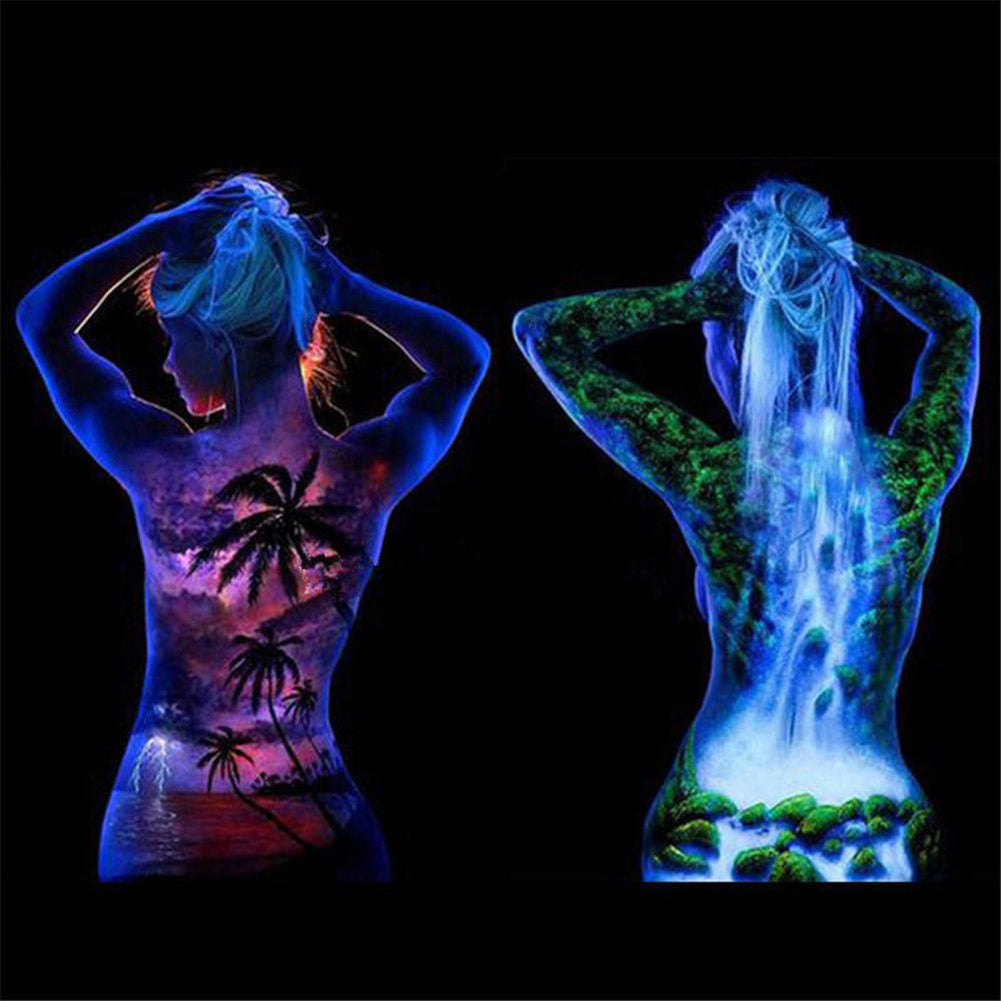 Glow in the Dark Luminous Paint Bright Pigment Body Skin Graffiti Party Decor