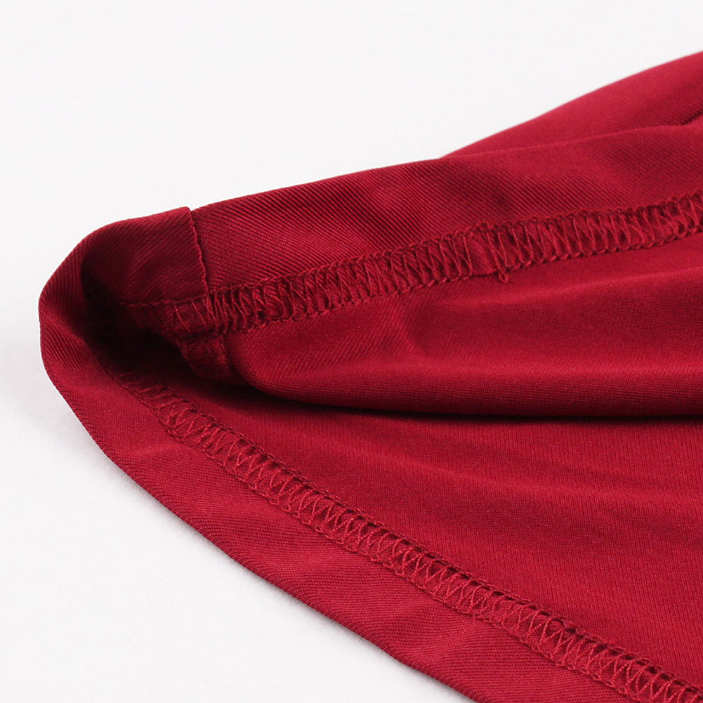 Fashion Women V-Neck Casual Ruched Waist Evening Party Cocktail Swing Dress