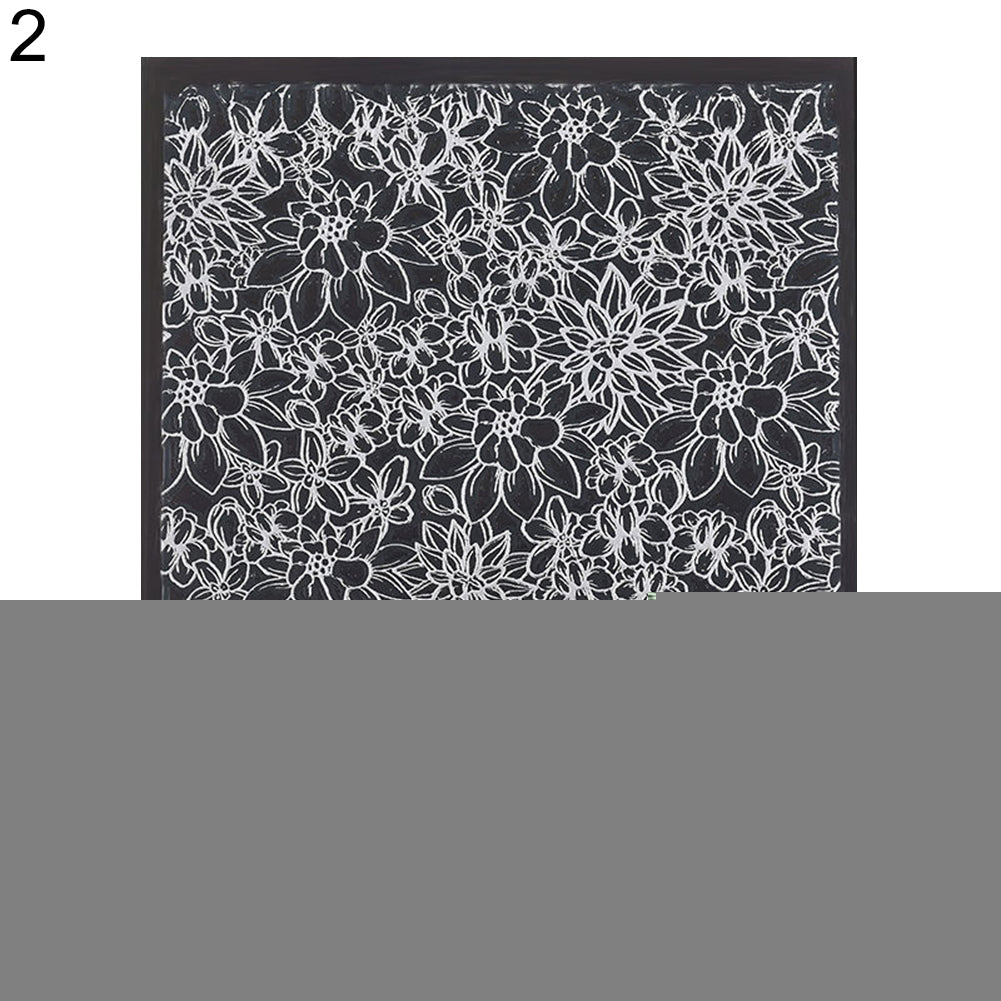 1 Sheet Embossed 3D Nail Art Stickers Blooming Flower Decals Tips Decoration DIY