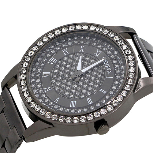 Men's Women's Fashion Rhinestone Inlaid Wristwatch Luxury Analog Business Watch