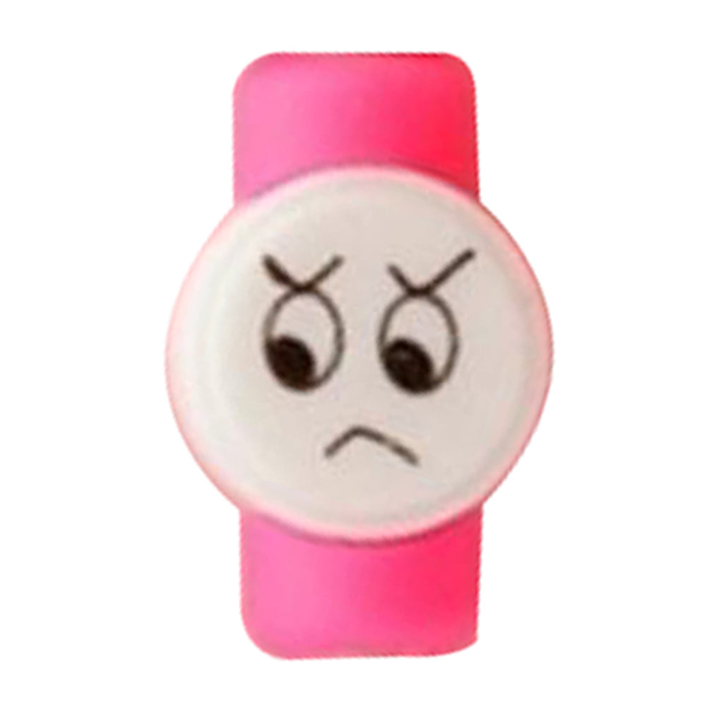 Cute Cartoon Expression Charging Data Cable Silicone Protection Cover Protector