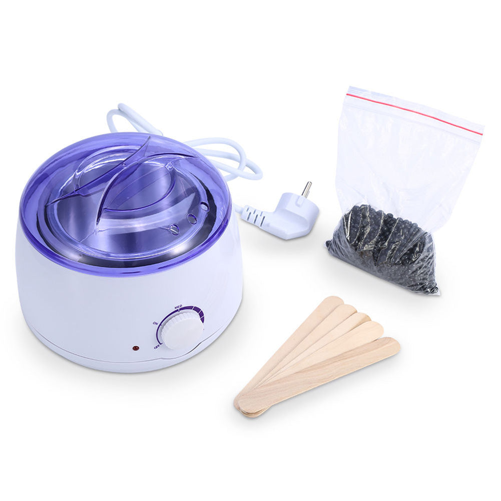 Pro Wax Kit Heater Pot Salon Waxing Hair Removal +100g Wax Bean+5Pcs Sticks