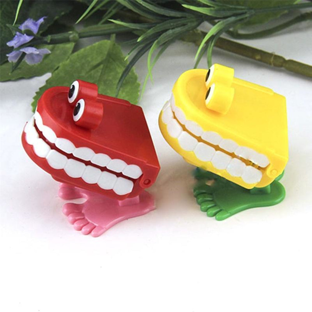 Cute Cartoon Jumping Tooth Baby Kids Dental Educational Clockwork Wind-up Toy