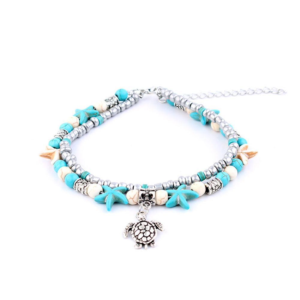 Shell Anklet Beads Starfish Yoga Women Sandal Bracelet Foot Boho Jewelry Gift