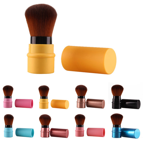 Fashion Retractable Blush Blusher Foundation Face Powder Cosmetic Makeup Brush