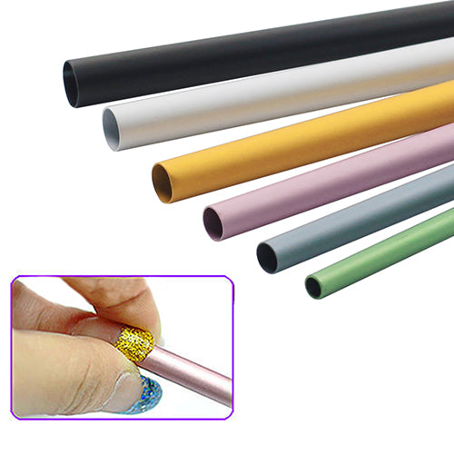 6Pcs French Acrylic Nail Art Tips Shaping C Curve Metal Rod Sticks Manicure Tool