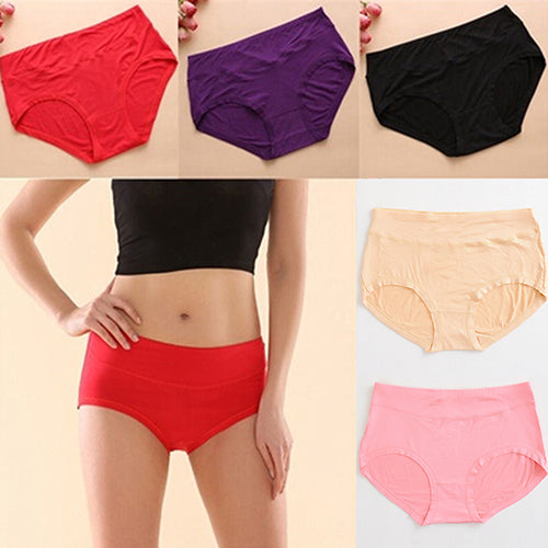 Women's Fashion Sexy Bamboo Fiber Antibacterial Underpants Briefs Underwear