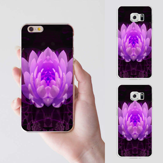 Fuchsia Lotus Flower Phone Case Cover for iPhone 6 6S 7 Plus Samsung Galaxy S6