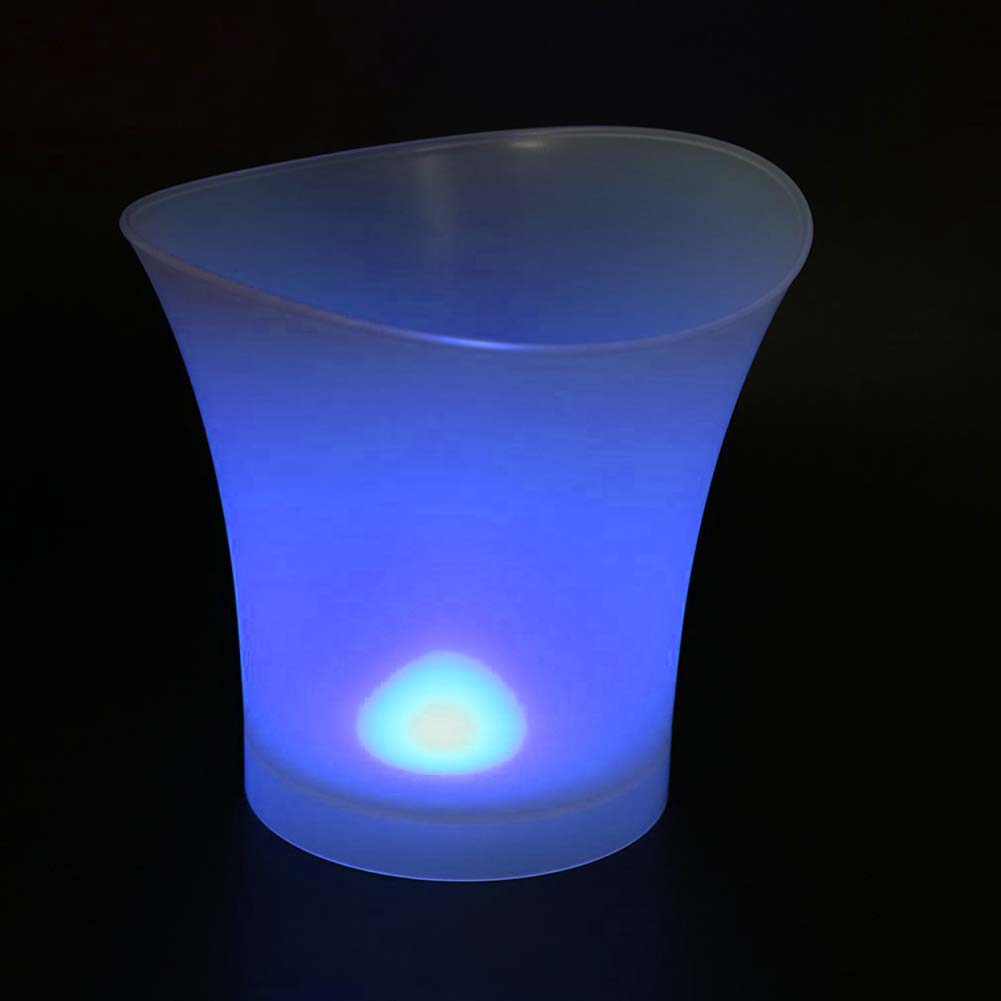 5L Waterproof LED Light Up Champagne Beer Ice Bucket for Bar Night Party KTV