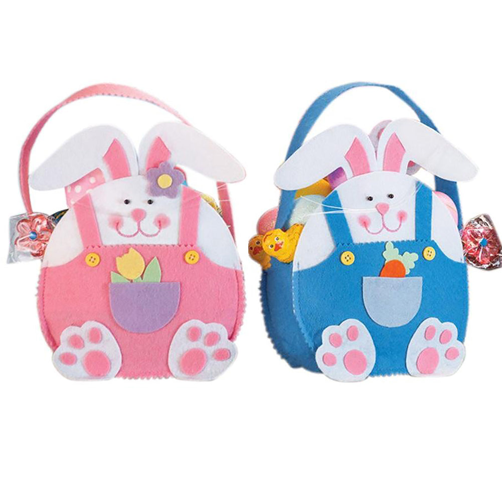 Cute Cartoon Rabbit Bunny Easter Gift Candy Cloth Bag Basket Party Accessory