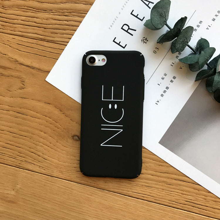 Phone Cases For iPhone 6 6s 7 Plus Case Yellow Black NICE Letter Plastic For Apple iPhone 7 Plus Mobile Phone Cover Case