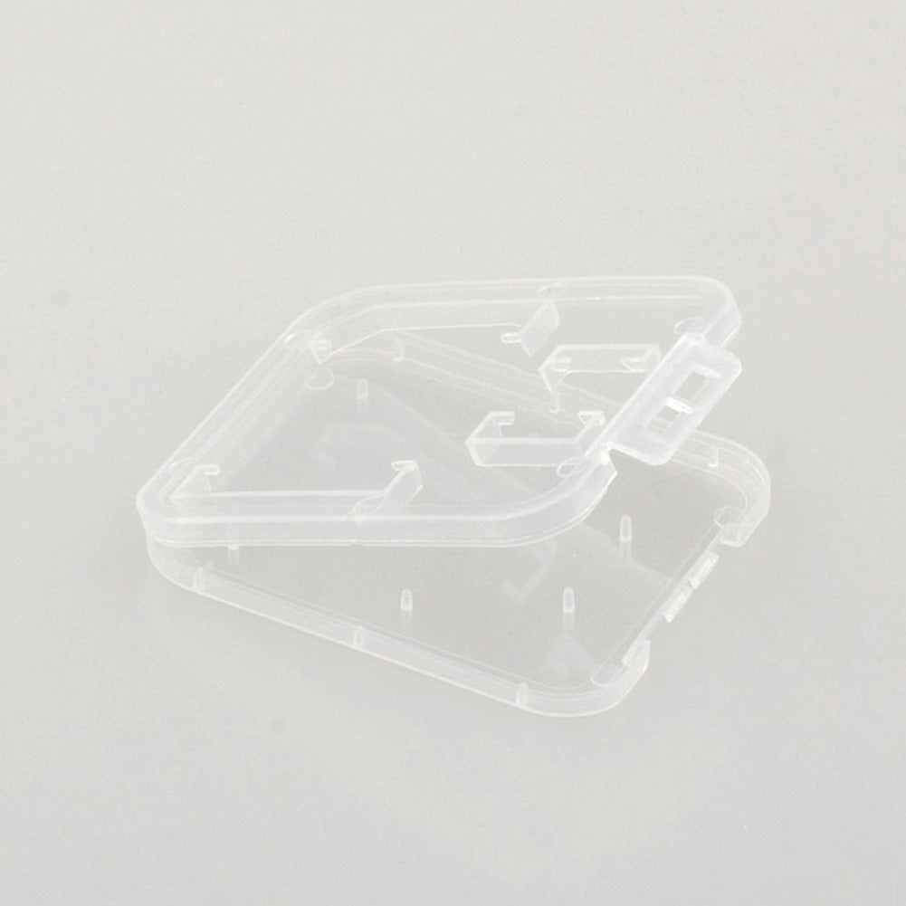 5 Pcs Clear Plastic Memory Card Case SD TF Card Storage Box Protection Holder