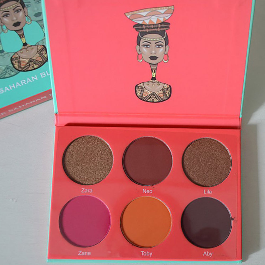 6 12 16 Colors Glitter Matte Effect Powder Eyeshadow Palette Eye Cosmetic Makeup