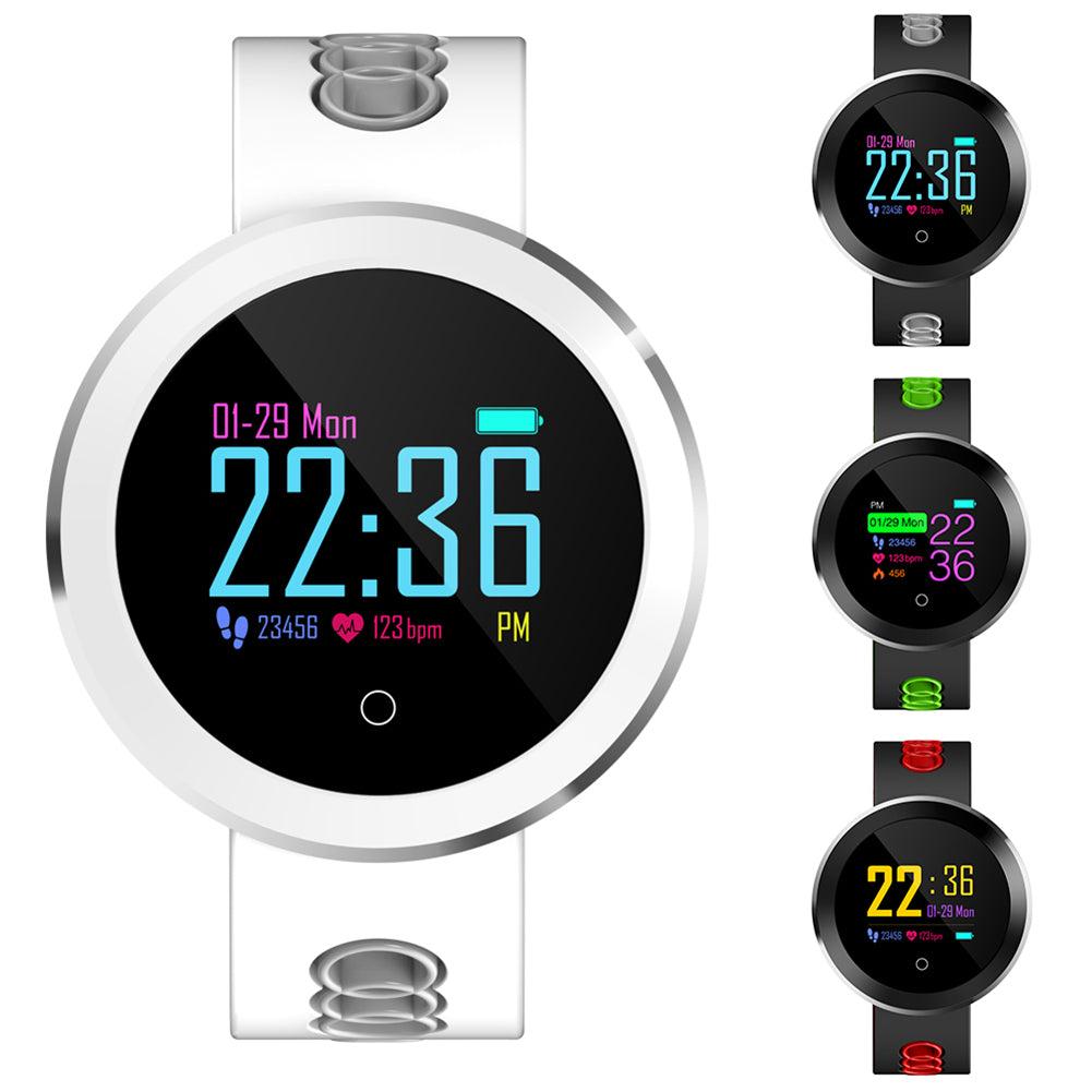 Waterproof Heart Rate Blood Pressure Wristband Fitness Tracker Smart Bracelet