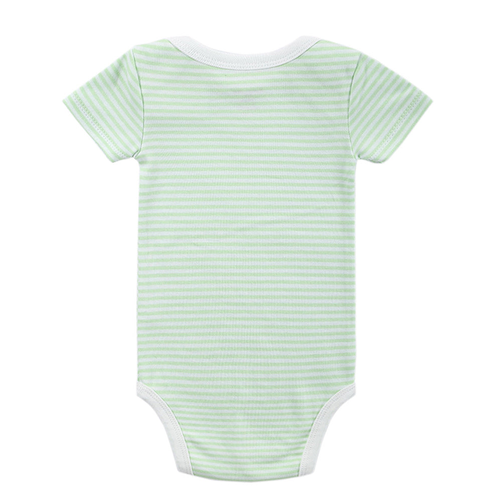 Fashion Infant Baby Boy Girl Short Sleeve Romper Stripe Summer Babysuit Jumpsuit