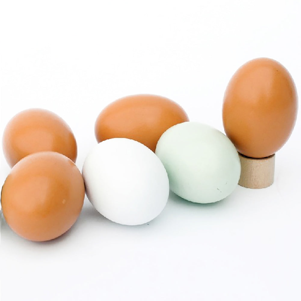 Kindergarten Wooden Kids Toy Simulation Egg DIY Painting Graffiti Educational Toy