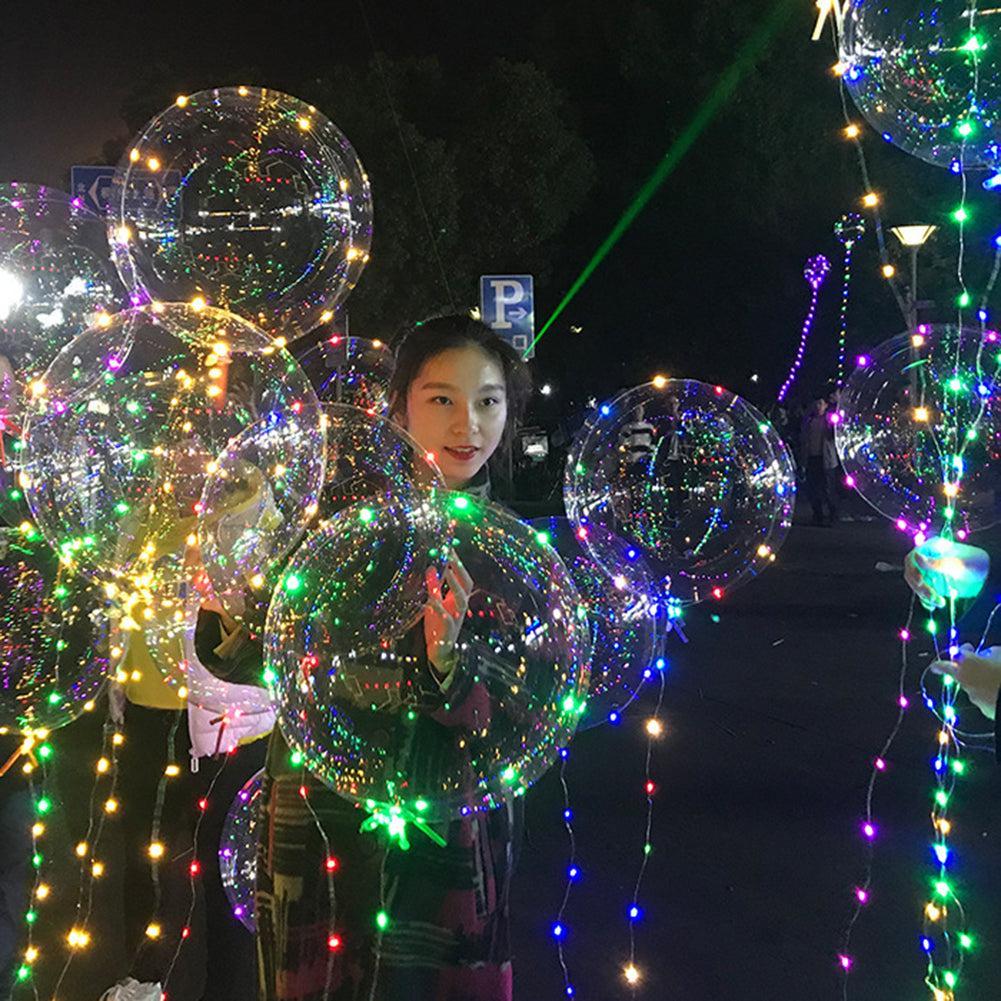 18 Inch Luminous LED Balloon Transparent Round Bubble Party Wedding Decoration