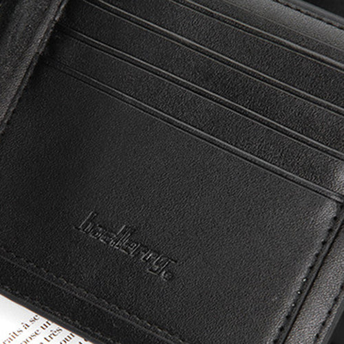 Men Bifold Faux Leather Purse Credit Card Holder Slim Wallet Clutch Billfold