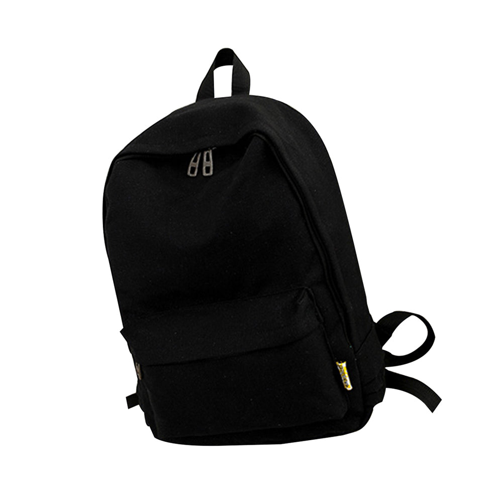 Simple Canvas Students Women Girl Backpack Rucksack School Shoulder Bag Bookbag