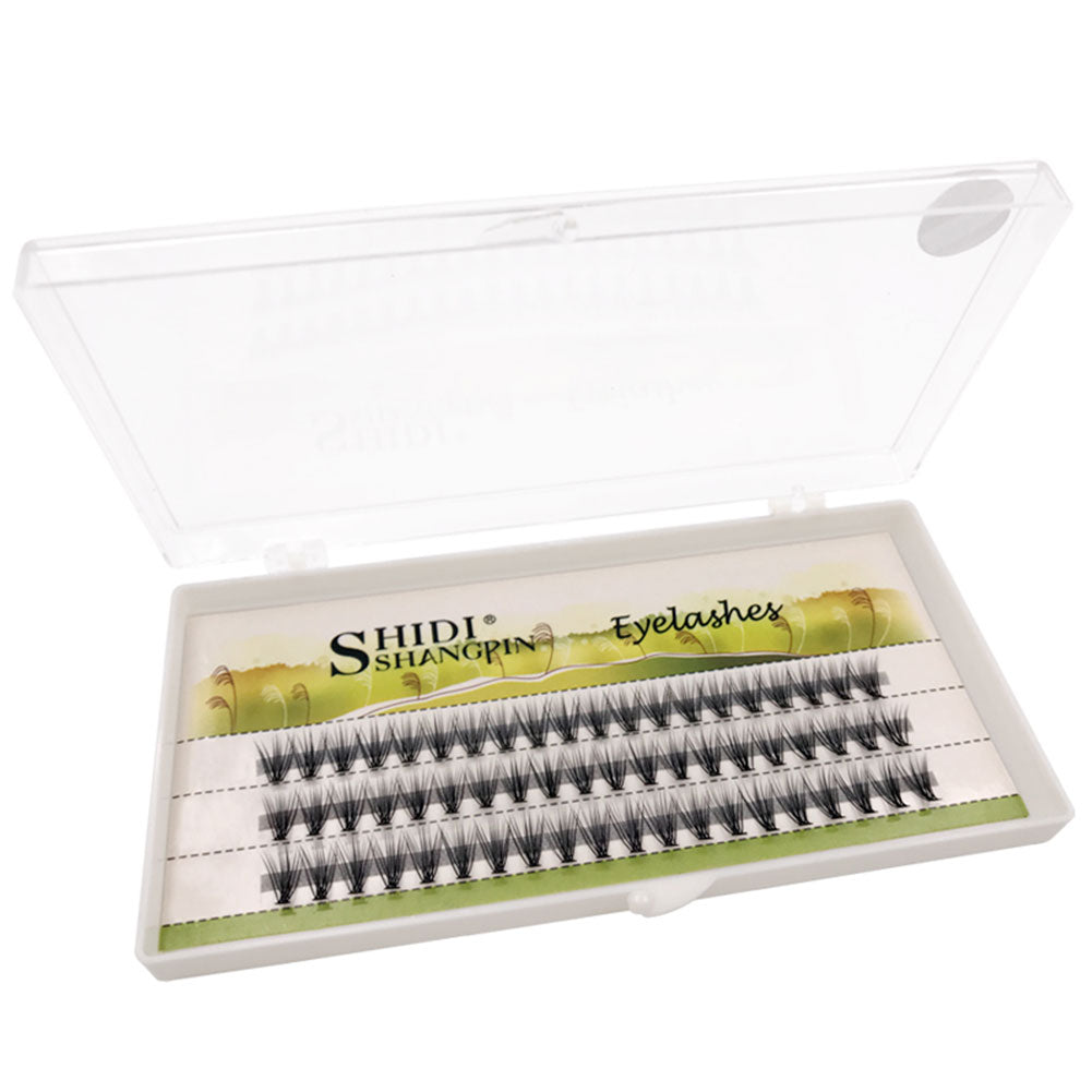 60Pcs/Box Eyelash Extension Handmade False Lashes Cluster Natural Long 8/10/12mm