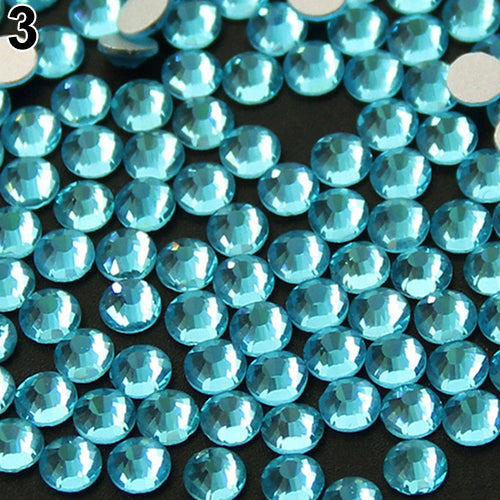 1440 Pcs Colorful Rhinestones Flat Back Accessories Diy Phone Case Nail Decals