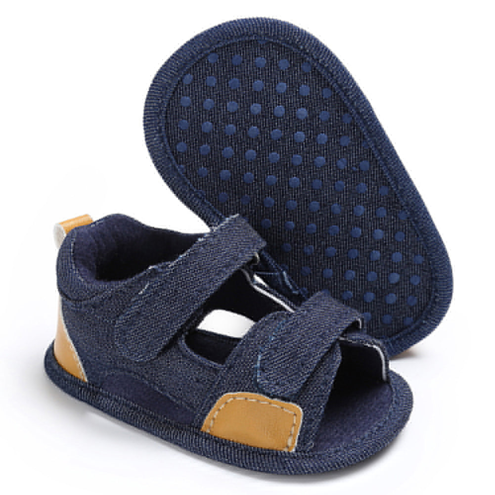 Toddler Baby Boy Denim Soft Sole Prewalker Anti-Skid Shoes Summer Sandals