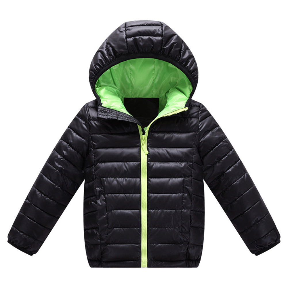 Children Kids Hooded Winter Coat Long Sleeve Girls Boys Windproof  Warm Jacket