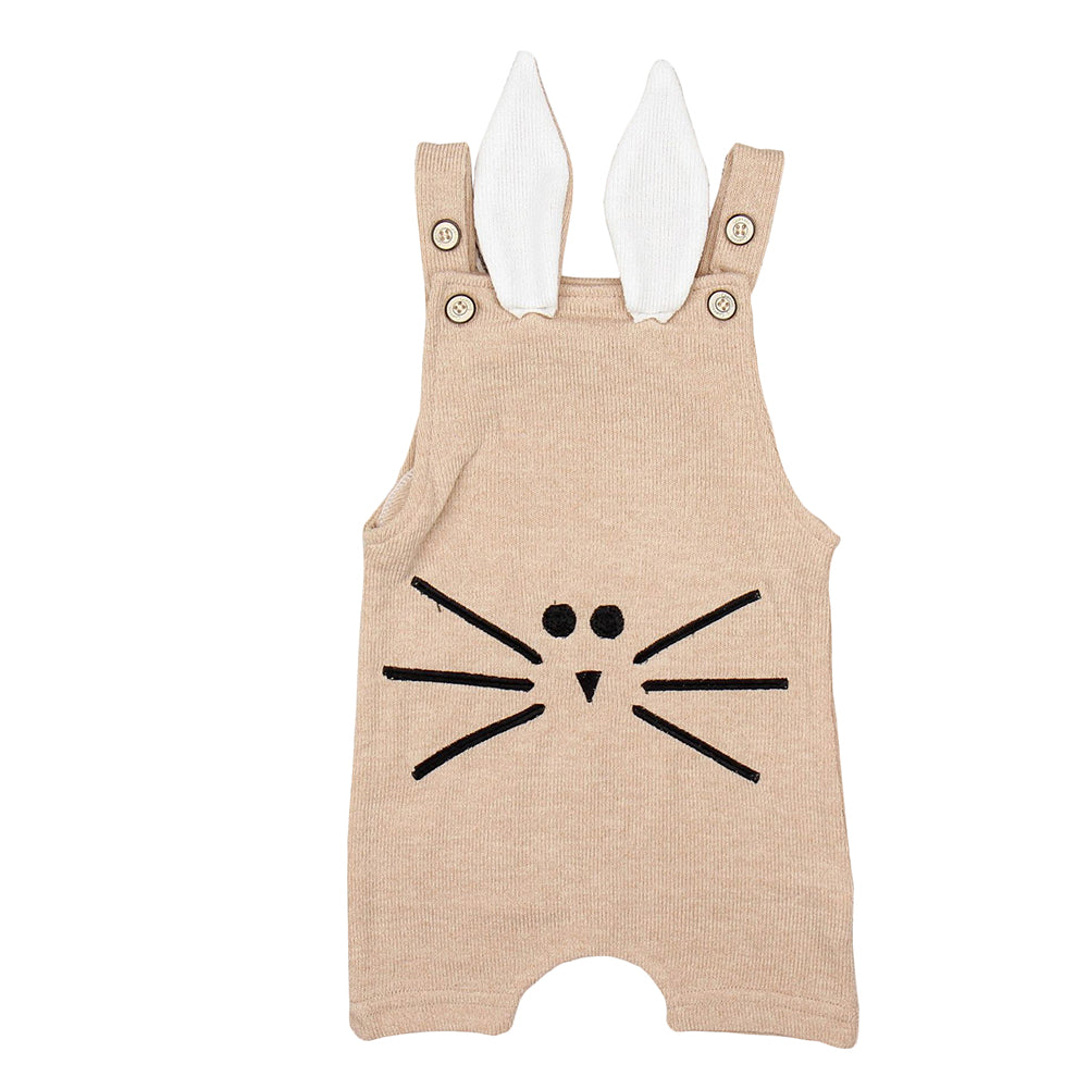 Lovely Rabbit Ears Design Sleeveless Infant Baby Knitting Romper Cotton Jumpsuit