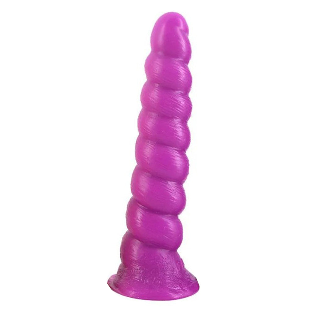Simulation Conch Spiral Butt Plug Dildo Sucker Women Men Adult Products Sex Toys