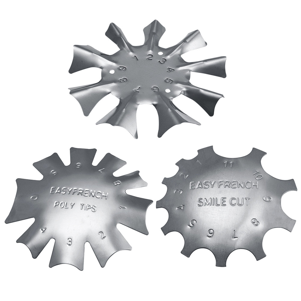 Easy French Nail Smile Line Precise Guide Edge Trimmer Nail Art Stencil Template