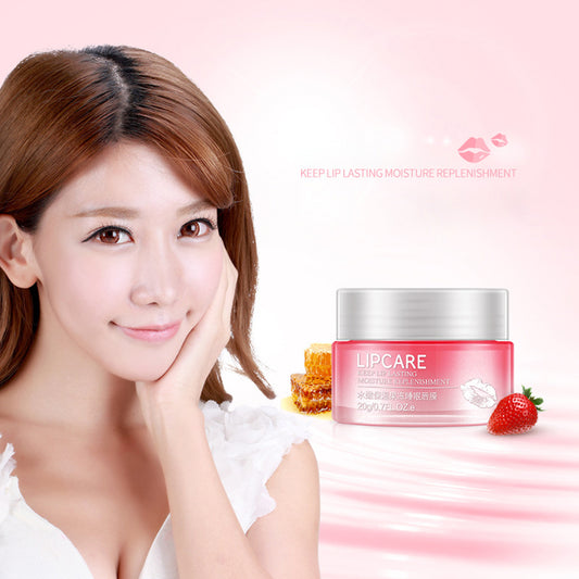Strawberry Lip Sleeping Mask Exfoliator Moisturizer Nourishing Plumper Skin Care