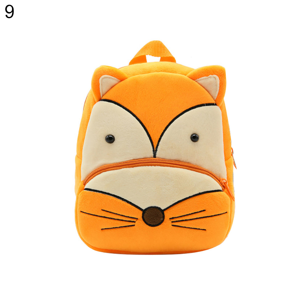 Mini Cute Cartoon Animal Kindergarten Children Kids Plush Backpacks Schoolbags