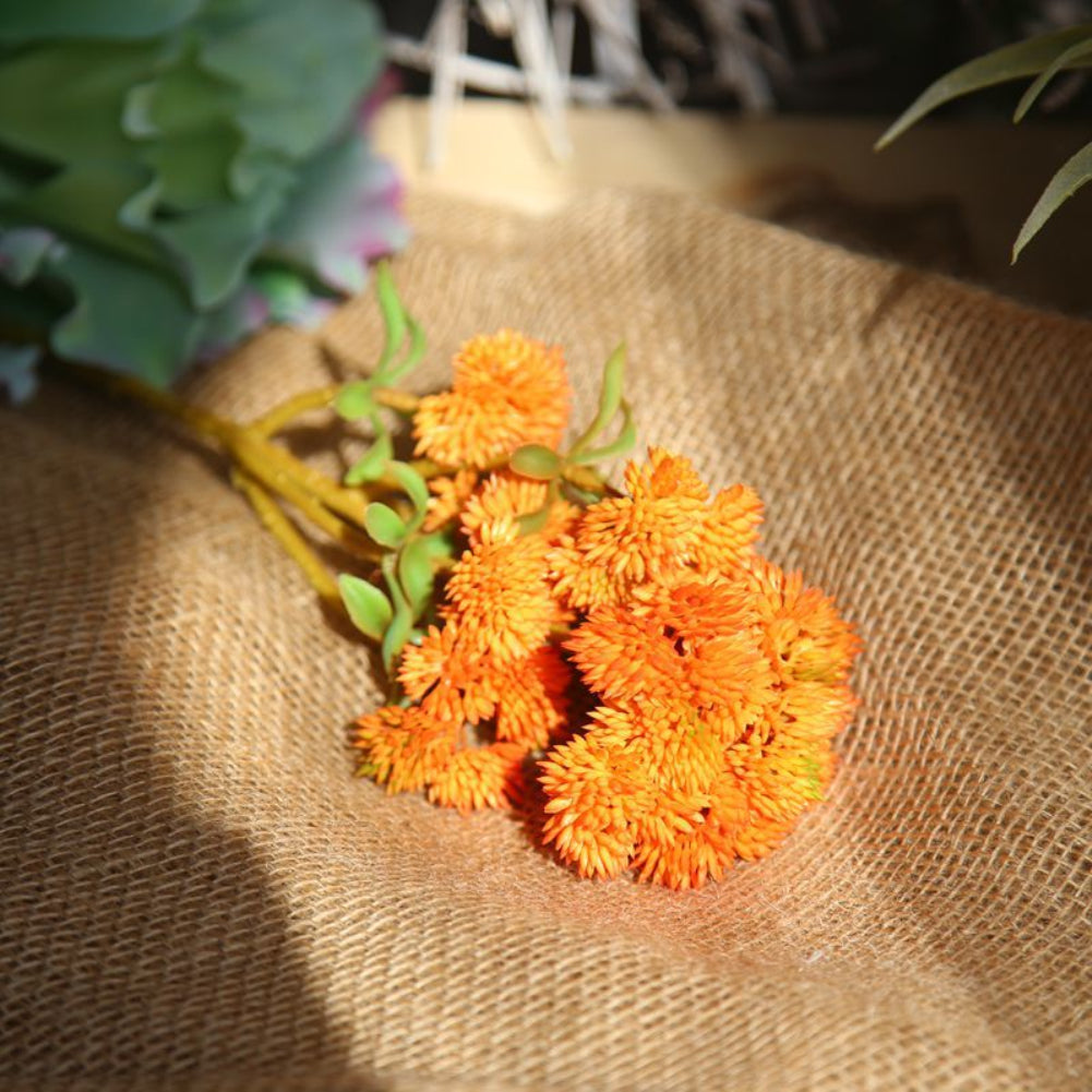 1Pc Rustic Plastic Fake Mini Rice Seed Fruit Artificial Simulation Flower Decor