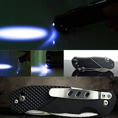 Portable Outdoor Camping Tool Multifunction Knife with LED Lights Multi-tool Plier