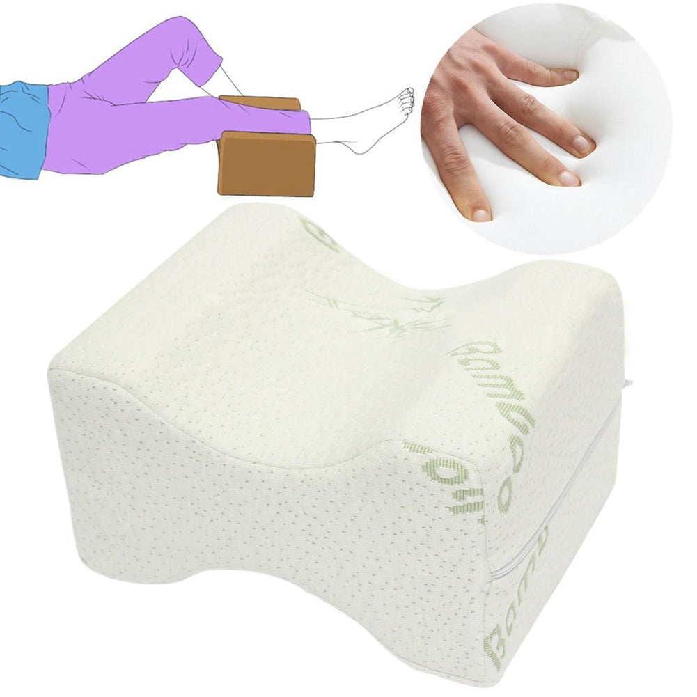 Memory Foam Knee Leg Pillow Bed Spacer Cushion Wedge Pressure Relief Sleep Aid
